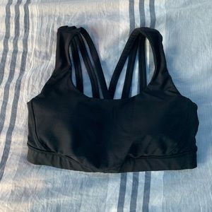 Black Lululemon Sports Bra Medium support